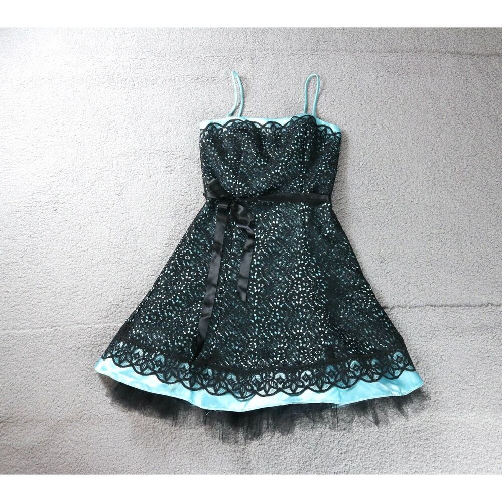 Gunne Sax Vintage Dress Womens 3/4 S Multi Lace Toile Mini Jessica McClinton